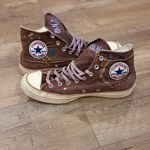 Sold Other Platform Converse Chuck 70 High x Bandulu Paint Splatter Size 9.5 - Picture 3 of 6